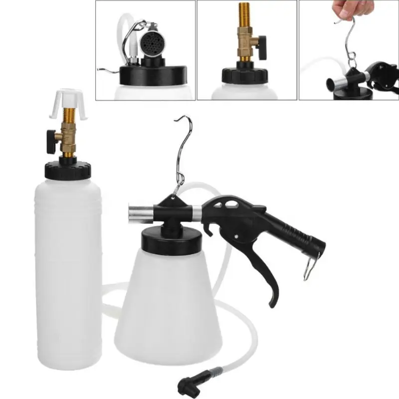 Car Brake Bleeder Hydraulic Pumping Fluid Pump Kit Oil Change Purge Tank Tubes Repair Tool Truck Motorcycle Accessories