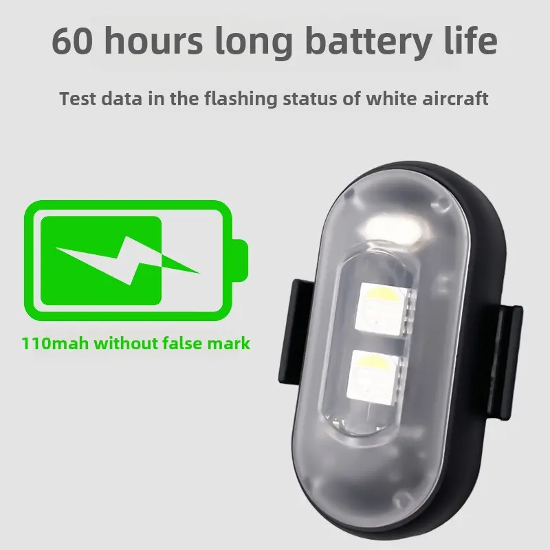4PCS Wireless LED Strobe Lights with Remote Control, 8 Colors USB Charing Waterproof Emergency Warning Lights
