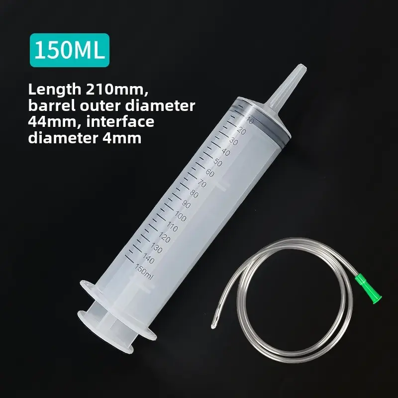 Large Capacity Syringes Reusable Needle Barrel Oil Pump with Scale Oil Suction Vacuum Syringe Pistol Pump Extractor