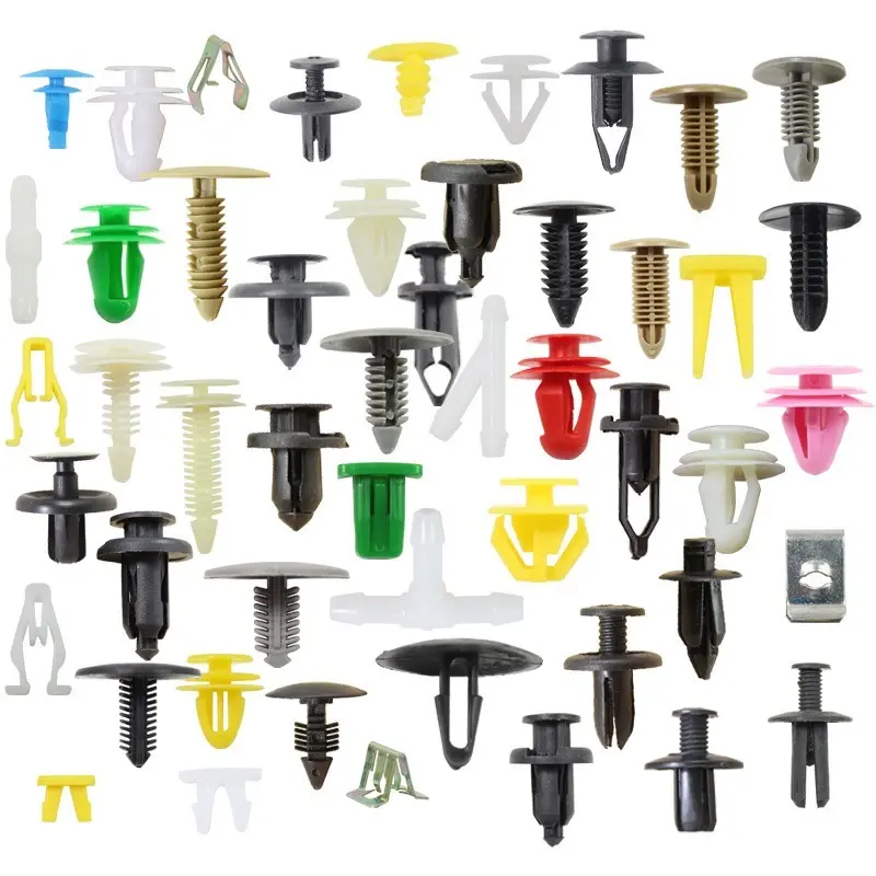 100/200/500pcs Car Clips Fastener Screws Kit Bumper Plastics Fender Push Pin Rivet Door Trim Panel Retainer Auto Accessory