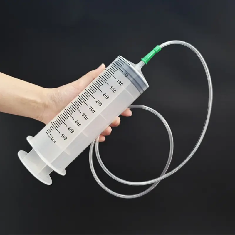 Large Capacity Syringes Reusable Needle Barrel Oil Pump with Scale Oil Suction Vacuum Syringe Pistol Pump Extractor