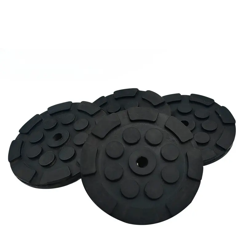 1/4Pc Black Rubber Jacking Pad for Car Lift Anti-slip Surface Tool Rail Protector Heavy Duty for Car Lift