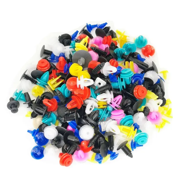 100/200/500pcs Car Clips Fastener Screws Kit Bumper Plastics Fender Push Pin Rivet Door Trim Panel Retainer Auto Accessory