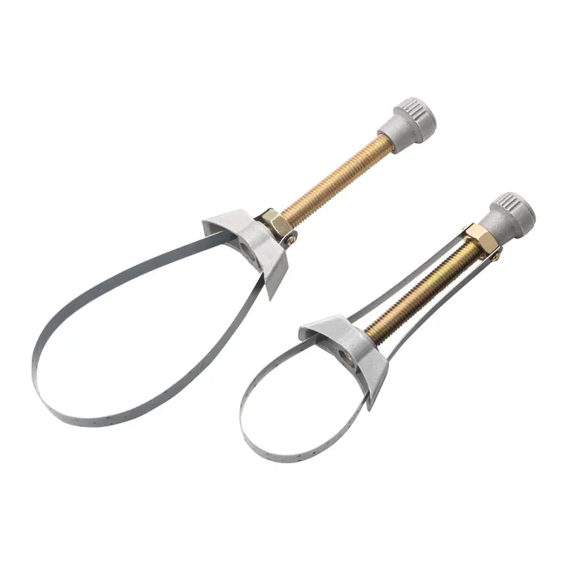 Car Oil Filter Removal Tool Adjustable 60mm To120mm Diameter Hand Tools Steel Strap Wrench Spark Plug Removal Tool