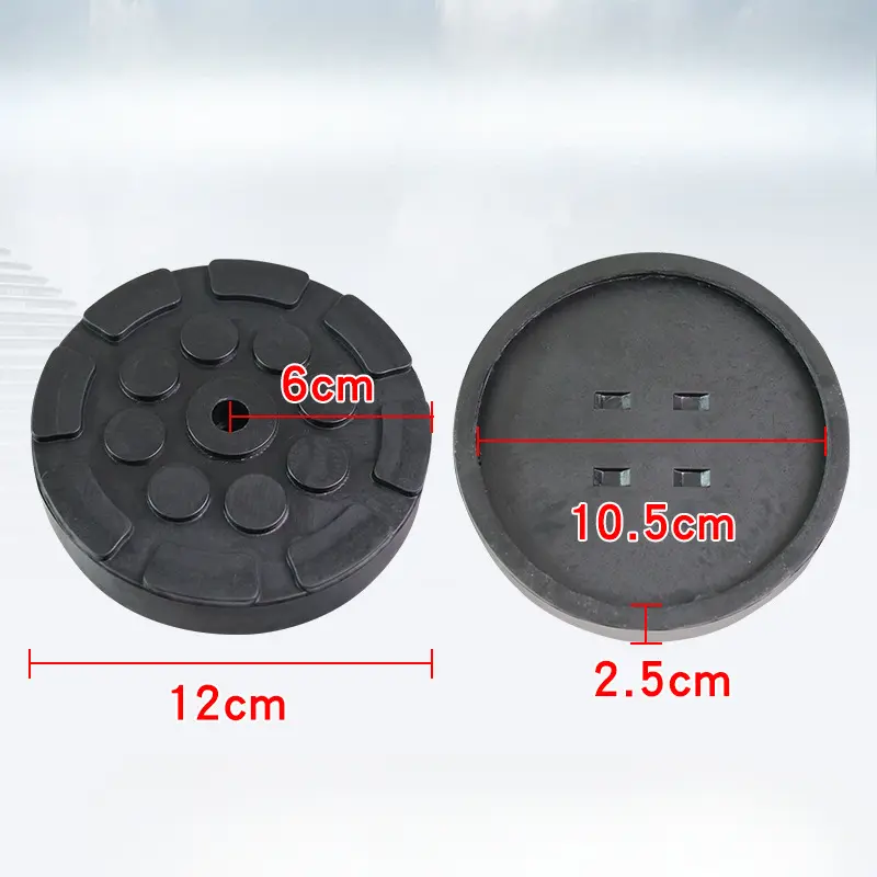 1/4Pc Black Rubber Jacking Pad for Car Lift Anti-slip Surface Tool Rail Protector Heavy Duty for Car Lift