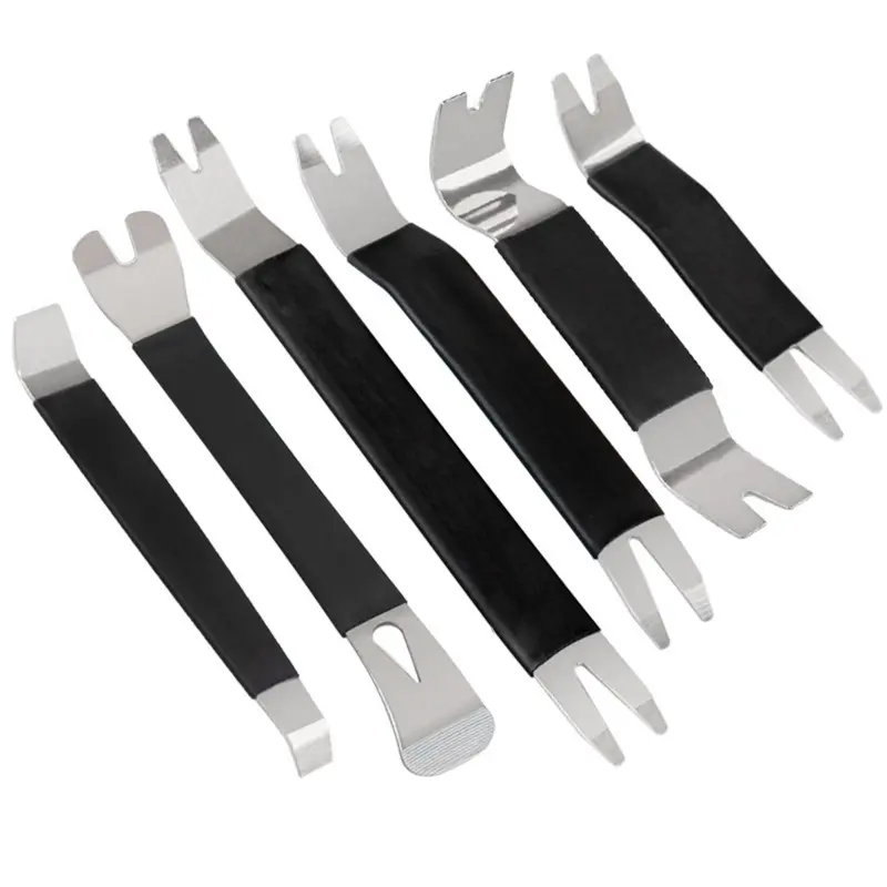 Portable Auto Door Clip Trim Removal Tools Kits Car Dashboard Audio Radio Panel Repair Metal Disassembly repair Tool