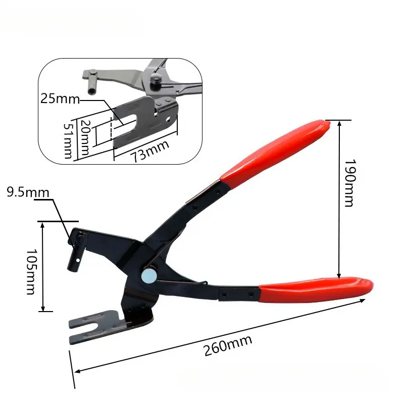 Removal Plier Car Exhaust Rubber Pad Plier Special Disassembly Tool Car Exhaust Hanger Tire Removal Tool Puller Tool