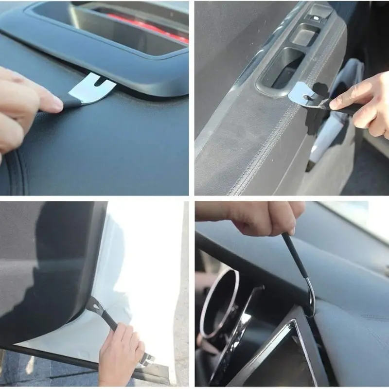 Portable Auto Door Clip Trim Removal Tools Kits Car Dashboard Audio Radio Panel Repair Metal Disassembly repair Tool