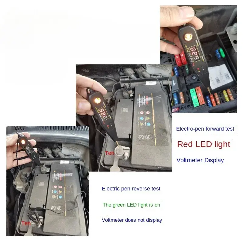 1set 3-36V Auto Circuit Tester Vehicle Pulse Sensor Signal LED Light Testing Pen Probe Car Power Voltmeter LED Diagnostic Tool