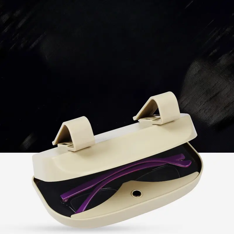 Car Glasses Box Portable Car Sunglasses Holder In The Car Driving Glasses Holder Eyeglass Case Sun Visor Car Lenses Holder