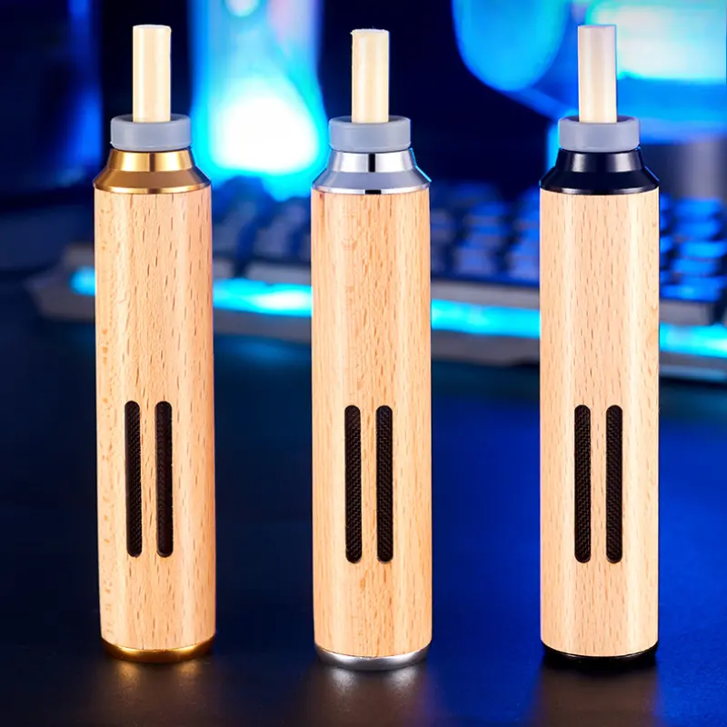 1pcs Wood Ashtray Pocket Cigar Ash Tray Soot Cover Portable Ashtray for Car Smoking Accessories