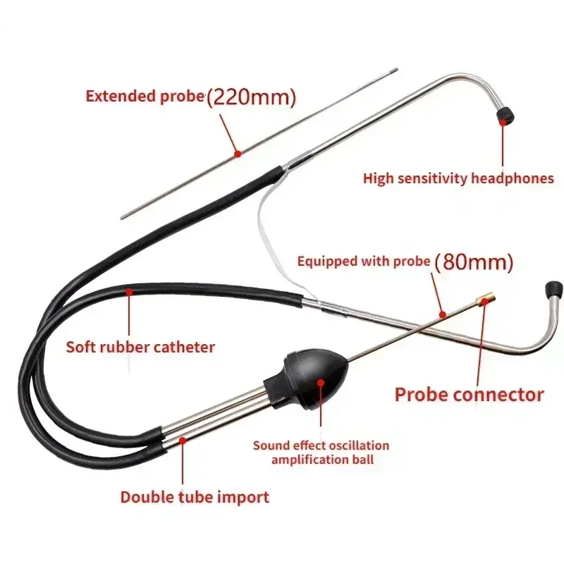for Car Repair Tool Car Cylinder Stethoscope Mechanics Stethoscope Car Engine Block Diagnostic Automotive Hearing Tool