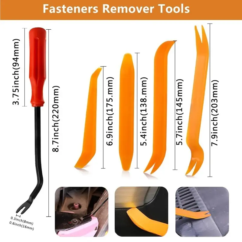 Car Fastener Clip Kit Auto Fastener Clip Mixed Car Body Push Retainer Pin Rivet Bumper Door Trim Panel Repair