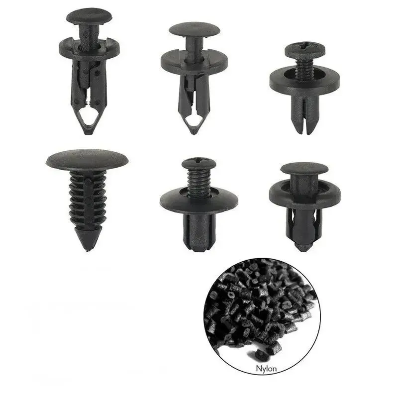 6 Size 190Pcs Auto Bumper Fastener Clip Plastic Push Retainer Pin Rivet Car Door Trim Fenders Panel Clip Kit Auto Accessories