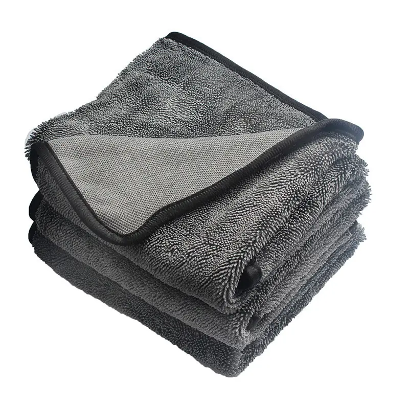 3/5pcs Car Wash Towel Microfiber Double-sided Absorbent Car Wash Cleaning Drying Cloth Detailing Washing Accessories