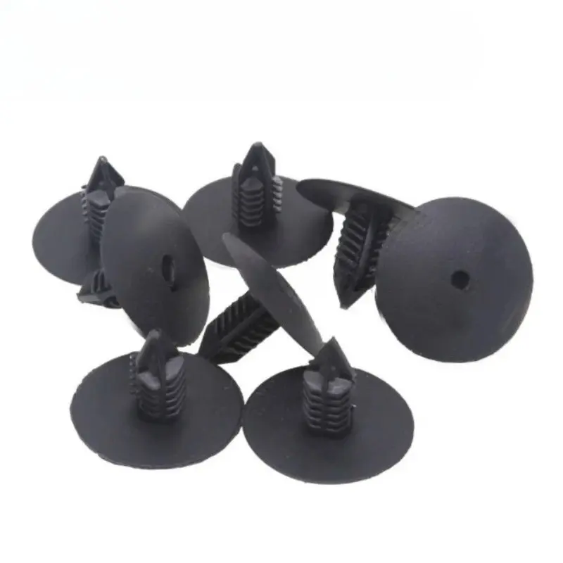 100pcs 10mm Car Hole Plastic Rivets Fasteners Fender Bumper Push Pin Clips For Toyota VW Renault Auto Fastener