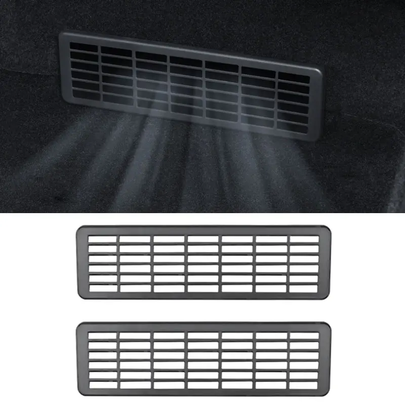 2pcs For Tesla Model Y Juniper 2025 Car Air Outlet Cover Under Seat Vent Protection Cover Anti clogging grille protector