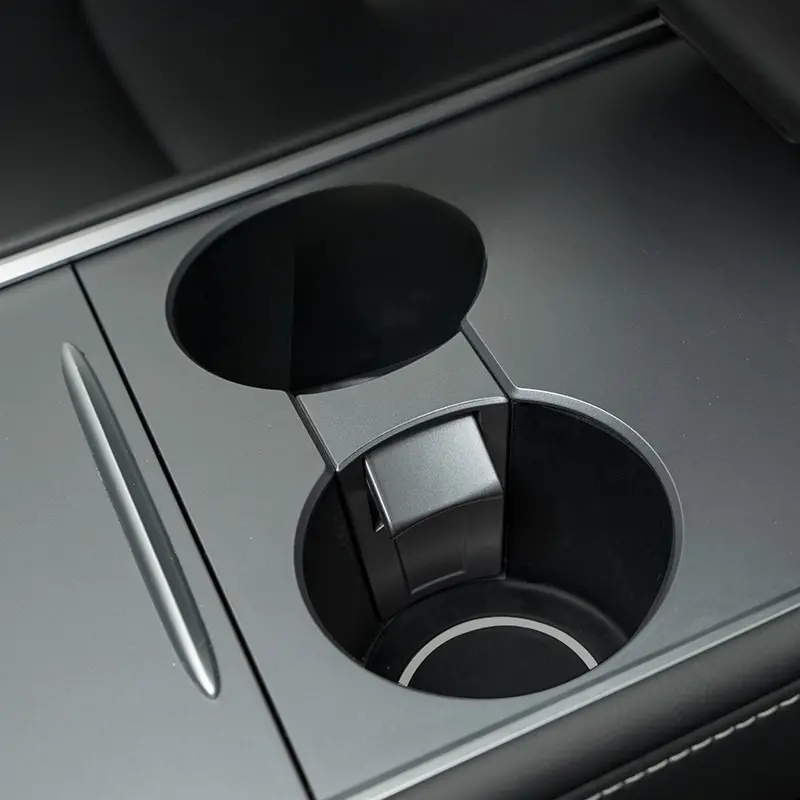 For Tesla Model Y 2021-2024/Model 3 Central Control Cup Holder Original Car Color Interior Accessories