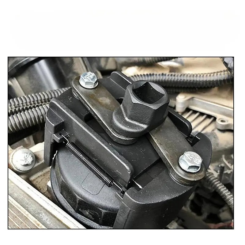 Adjustable Two-Jaws Oil Filter Wrench Filter 60-80mm Filter Wrenches Remover Steel Fuel Cast Two-Claw Disassembly Tools