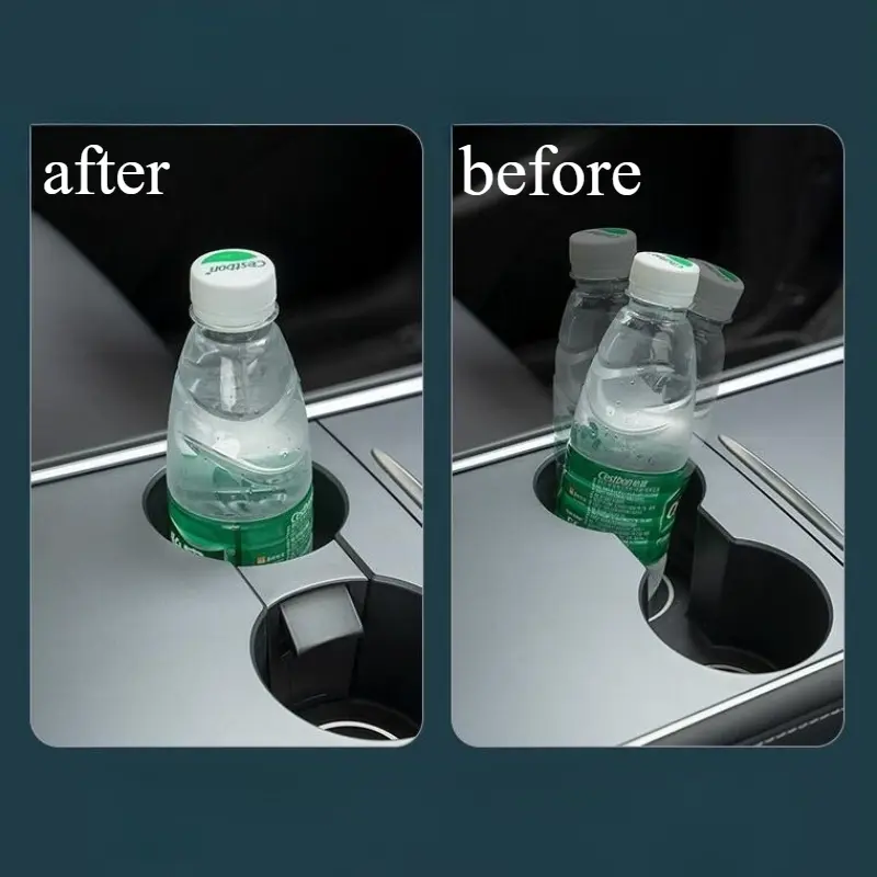 For Tesla Model Y 2021-2024/Model 3 Central Control Cup Holder Original Car Color Interior Accessories