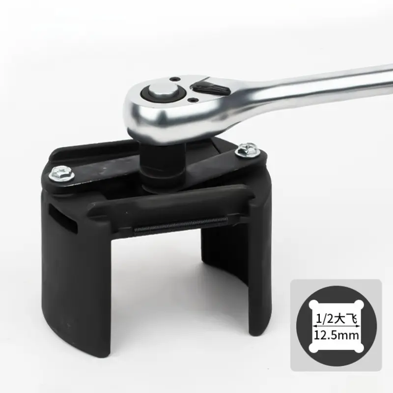 Adjustable Two-Jaws Oil Filter Wrench Filter 60-80mm Filter Wrenches Remover Steel Fuel Cast Two-Claw Disassembly Tools