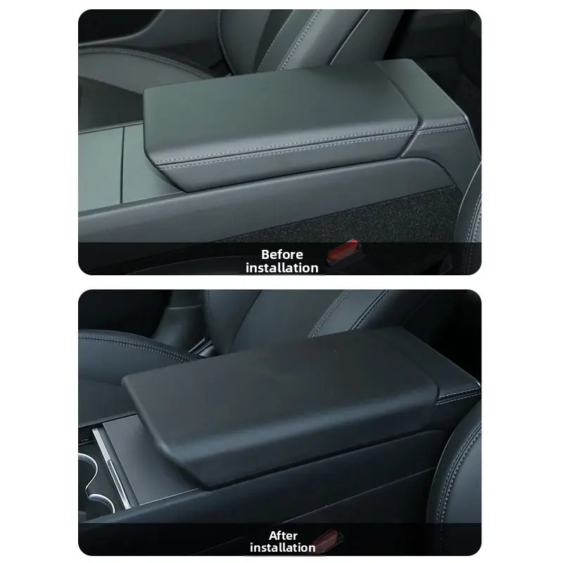 Armrest Box Protective Cover For Tesla Model 3 Model Y 2017-2023 Highland 2024 Juniper 2025 Arm Rest Lid Accessories