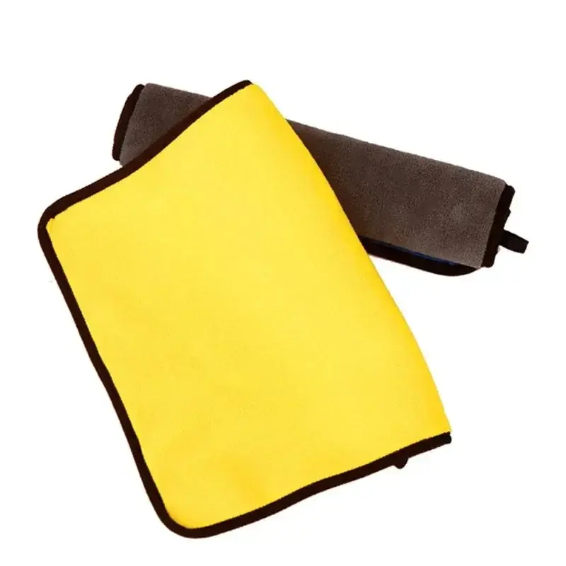 1pcs Car Wash Towel Thickened Absorbent Microfiber Towel Car Cleaning Dry Cloth Car Care Cloth Wash Rag Detailing Towel
