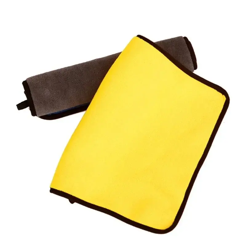1pcs Car Wash Towel Thickened Absorbent Microfiber Towel Car Cleaning Dry Cloth Car Care Cloth Wash Rag Detailing Towel
