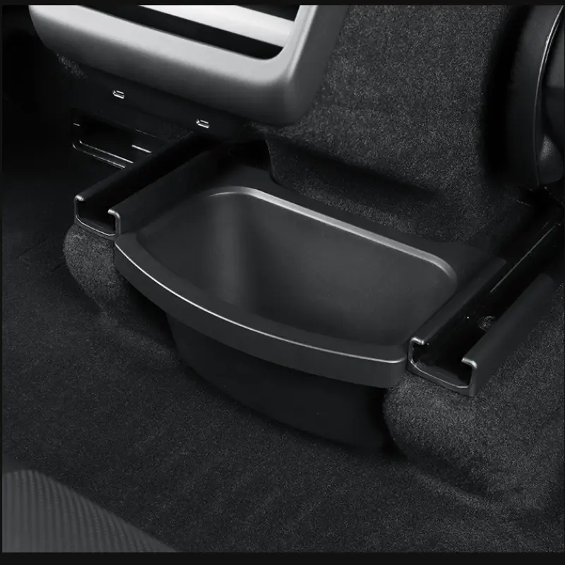 for Tesla Model Y Launch 2025 Juniper Car Armrest Rear Storage Box Tray Accessories Tidying Black