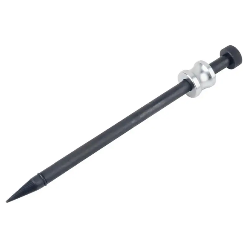 Injector Seal Puller Steel Cone Thread Tip Fuel Injector Copper Washer Removal Tool with Slide Hammer Cars Disassembly Tools