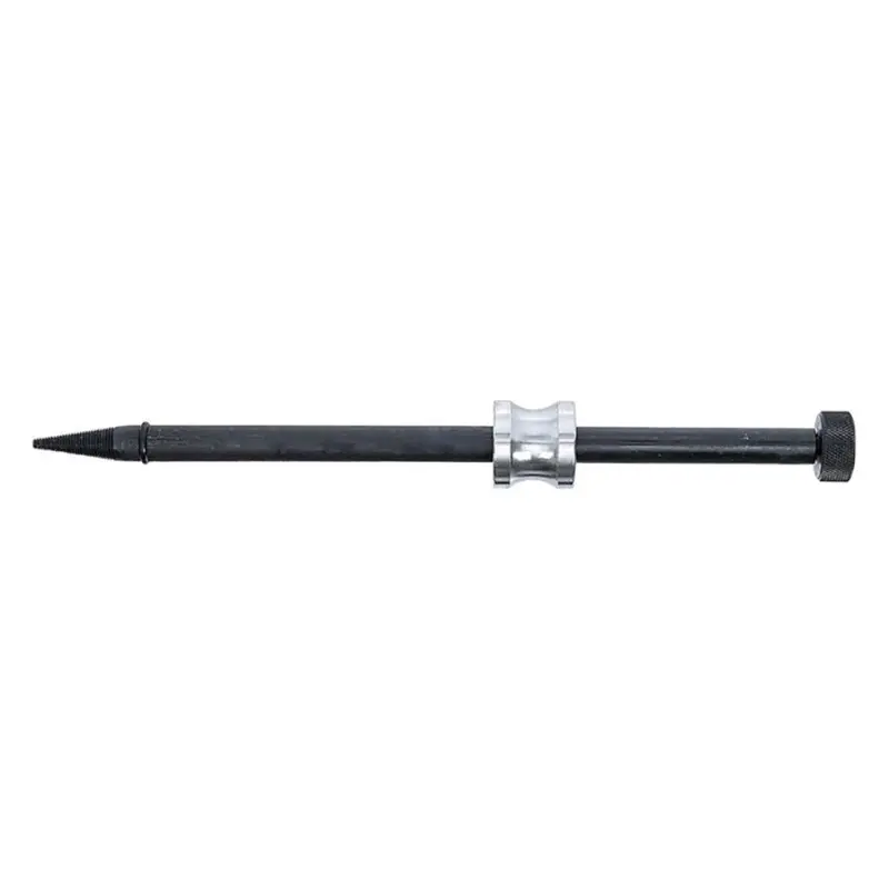 Injector Seal Puller Steel Cone Thread Tip Fuel Injector Copper Washer Removal Tool with Slide Hammer Cars Disassembly Tools