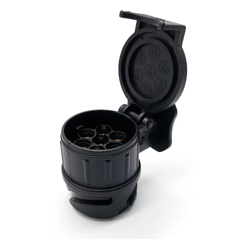 Durable 13 To 7 Pin Plug Adapter Trailer Connector 12V Towbar Towing Plugs Socket Adapter Protect Connections A30 Connector
