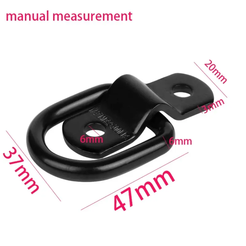 10/12pcs For Car Truck Trailers RV Boats Shape Pull Hook Tie Down Anchors Ring Iron D Stainless Steel Cargo Tie Down Ring