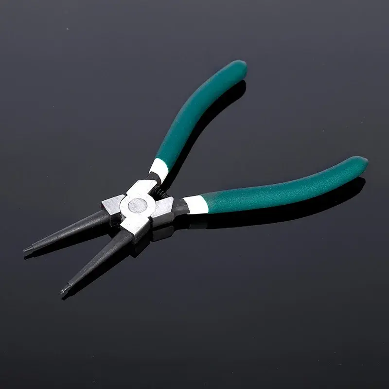 Automotive Remove Tools Circlip Pliers Internal External 7 Inch Snap Ring Pliers with Straight Bent Jaw Retaining
