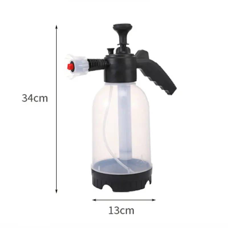 2L Foam Sprayer Car Wash Hand-held Foam Watering Can Air Pressure Sprayer Plastic Disinfection Water Bottle Car Cleaning Tools