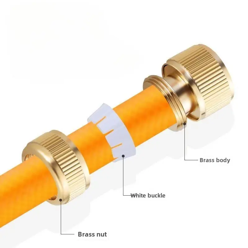 Brass High Pressure Sprinkler Adjustable Gardening Irrigation Spray Gun Quick Connector Water Gun Garden Tool Nozzle Car Wash