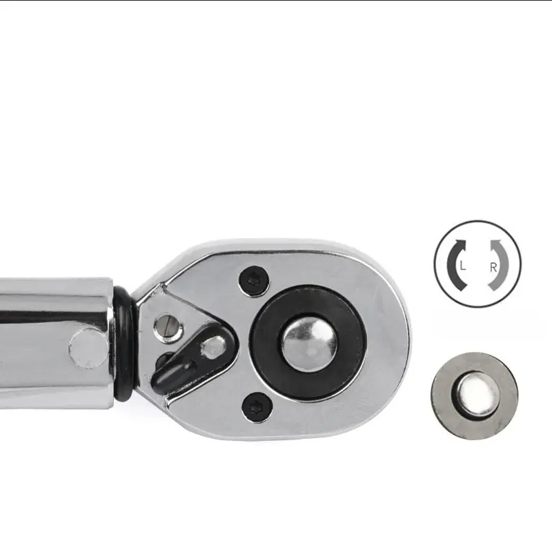 5-60N.m Torque Wrench 3/8 Inch Reversible Ratchet Key Square Drive Reversible Ratchet Spanner Precise Preset Car Repair Tool