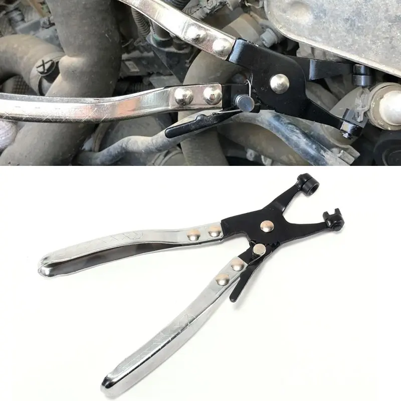Car Water Pipe Hose Clip Pliers Clamp Swivel Drive Jaw Locking Tool Removal And Installation Of Ring-Type Flat-Band Hose Clamps