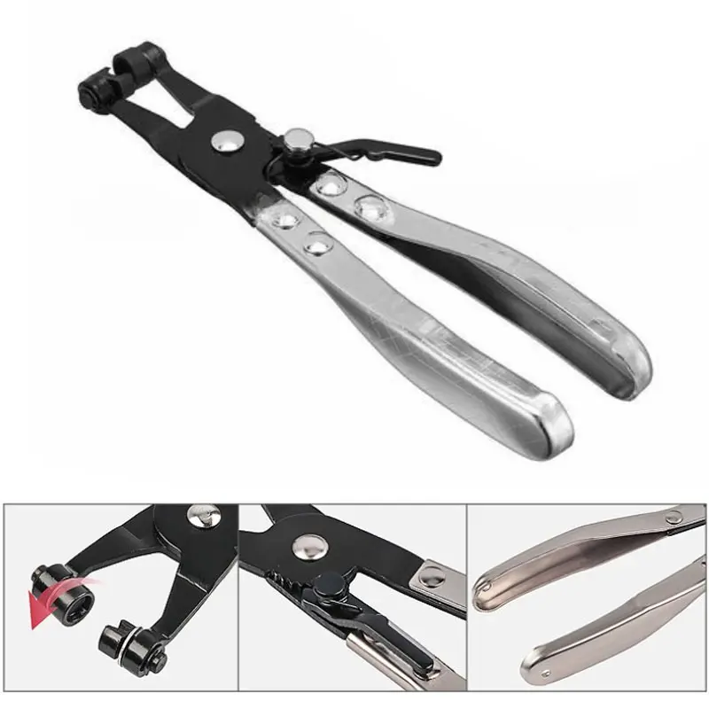 Car Water Pipe Hose Clip Pliers Clamp Swivel Drive Jaw Locking Tool Removal And Installation Of Ring-Type Flat-Band Hose Clamps