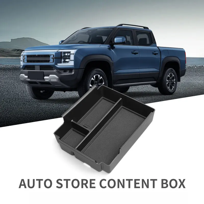 for BYD Shark 2024 2025 Center Console Armrest Storage Box Car Tray Organizers Accessories Tidying Black
