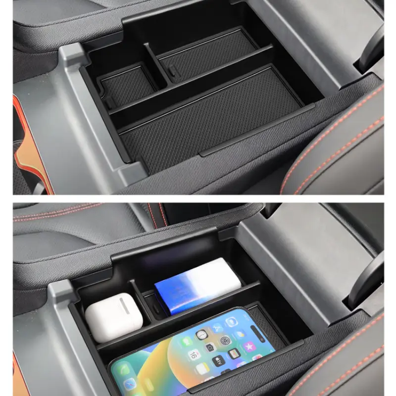 for BYD Shark 2024 2025 Center Console Armrest Storage Box Car Tray Organizers Accessories Tidying Black