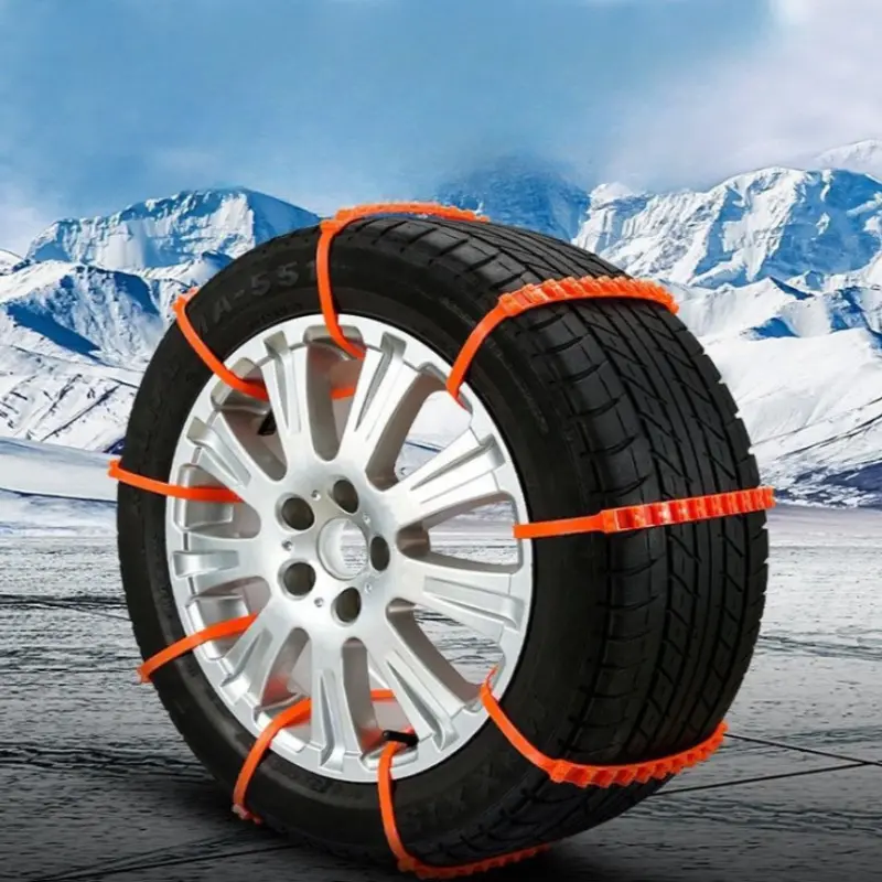 Car Tire Chains Winter Snow Anti-Skid Tyre Cable Ties  Anti Skid Chain Emergency AccessoriesAuto Outdoor Snow Tire Tyre