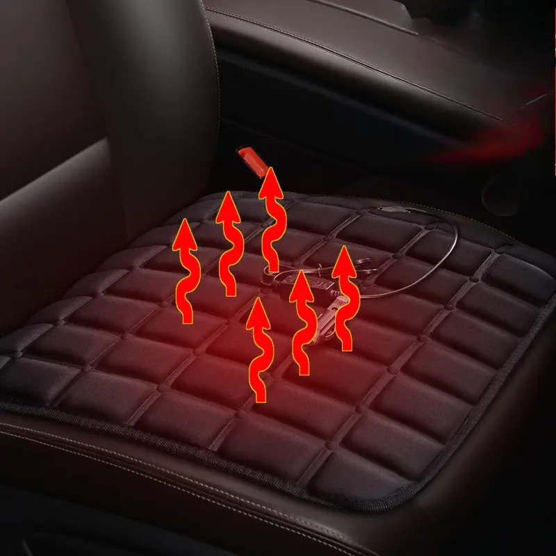 Car Seat Heated Cover 3 Gear Adjustable Temperature Electric Heating Pads Heated Car Seat Cushion Winter Seat Warmer