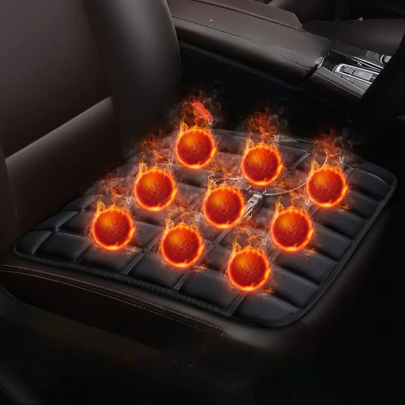Car Seat Heated Cover 3 Gear Adjustable Temperature Electric Heating Pads Heated Car Seat Cushion Winter Seat Warmer