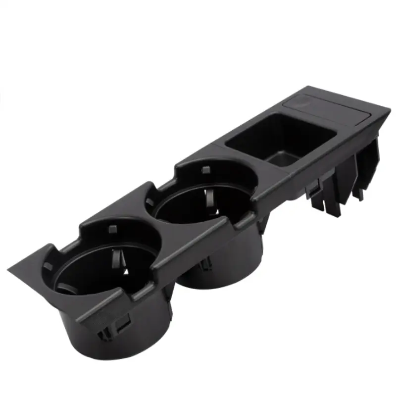 New Double Hole Car Styling Front Center Console Storage Box Coin + Cup Holder For BMW E46 Series 1999-2006 51168217953