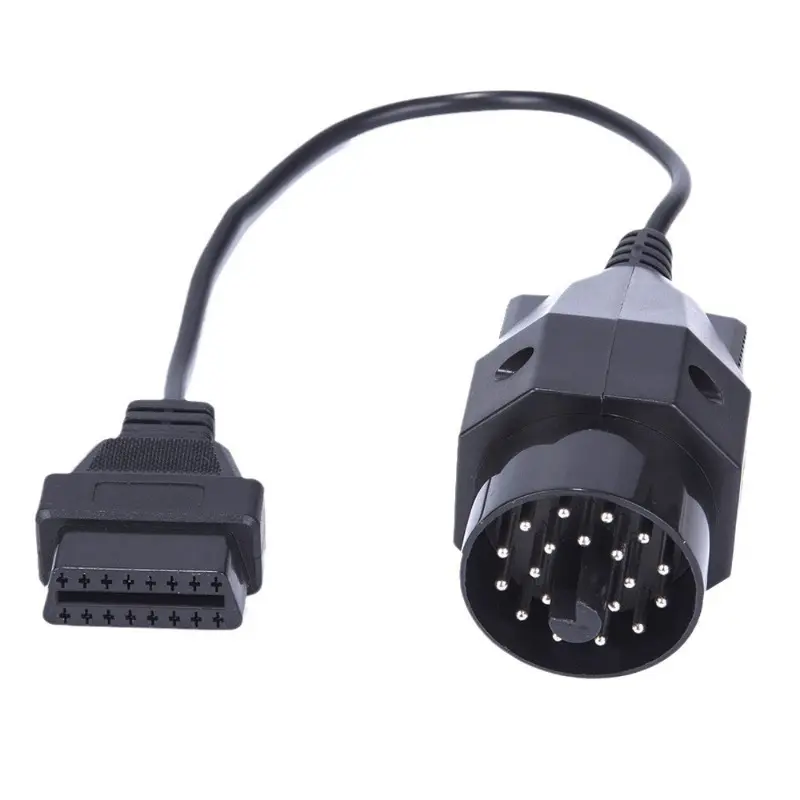1pcs Automobile OBD Diagnostic Extension Connector For BMW 20 To 16 Pin OBD2 Adapters 20Pin for E36 E46 E38 E39 X5 Z3