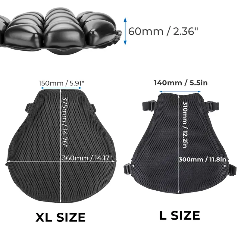 Motorcycle Seat Cushion Pressure Release Comfortable Seat Cushion Inflatable Air Cushion Cooling Buck Seat Cushion