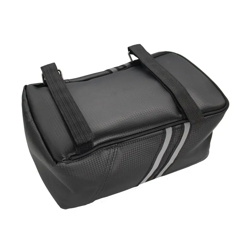 Motorcycle Bicycle Rack Rear Carrier Bag Trunk PU Leather Waterproof 8L Storage Luggage Pouch MTB Bike Pannier Shoulder Bag