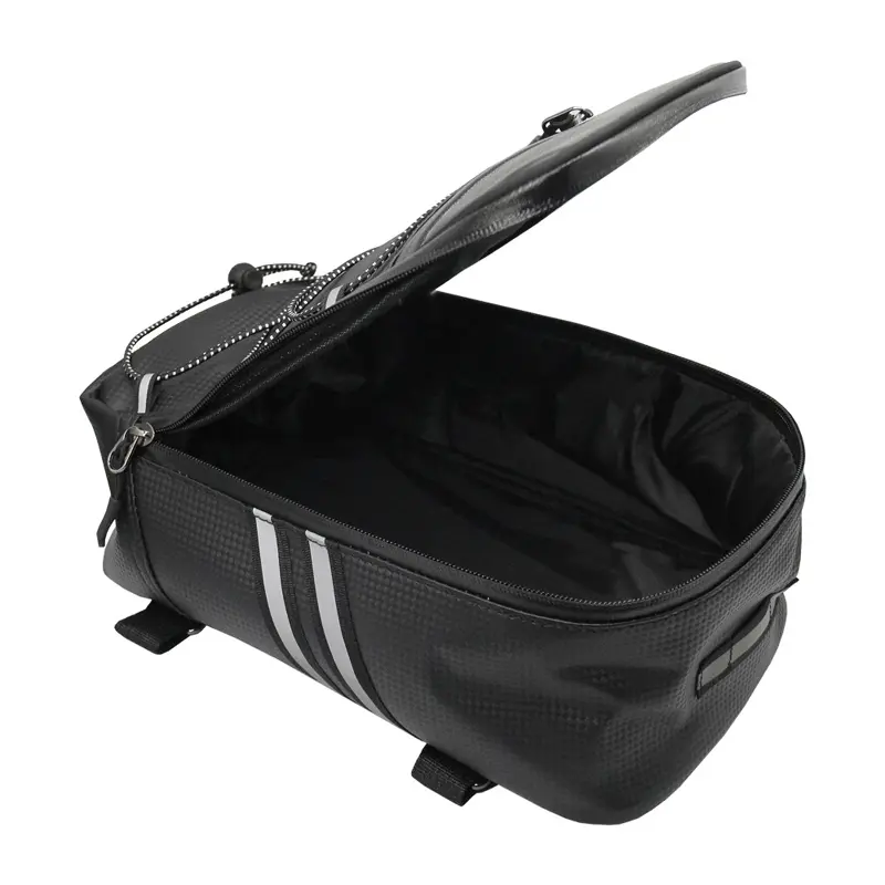 Motorcycle Bicycle Rack Rear Carrier Bag Trunk PU Leather Waterproof 8L Storage Luggage Pouch MTB Bike Pannier Shoulder Bag