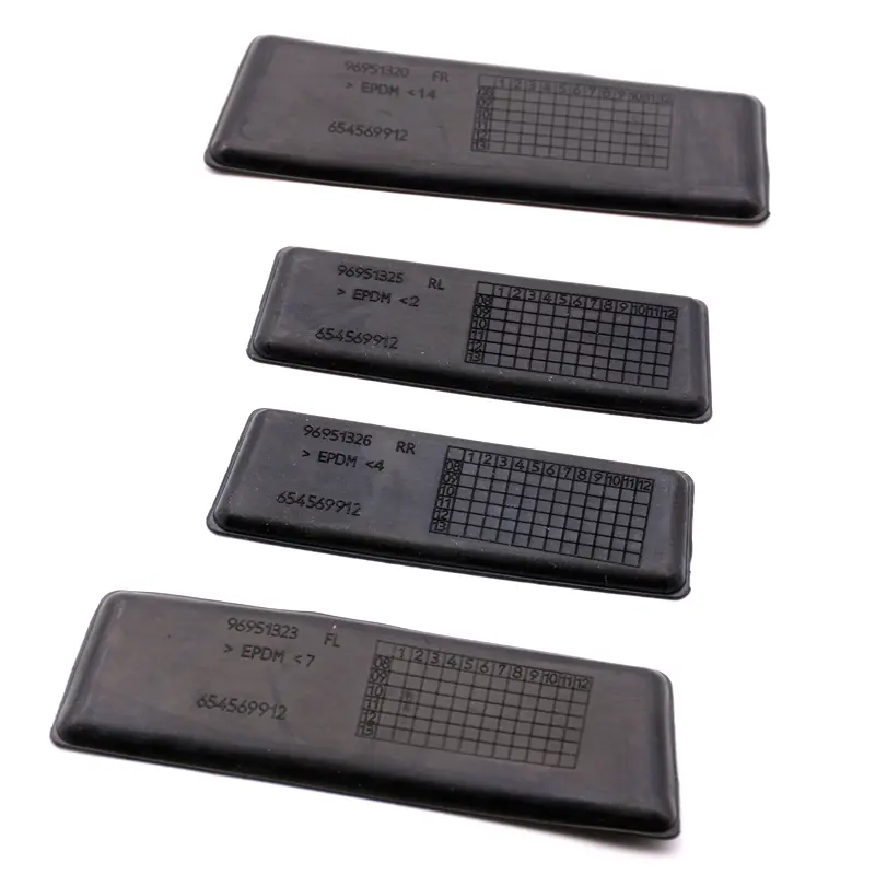 4PCS For 2009 2010 2011 2012 2013 2014 2015 Chevrolet Cruze Front Rear Left Right Door Groove Slot Pad Rubber Mat 96951323 Black